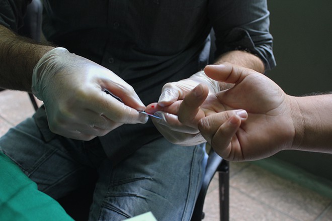 Imagen:  Facultad de Salud realiza pruebas de VIH en U Galileo