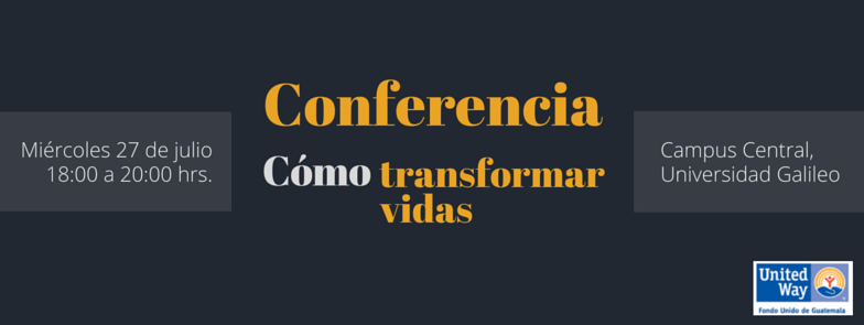 Imagen: Conferencia: Cómo transformar vidas